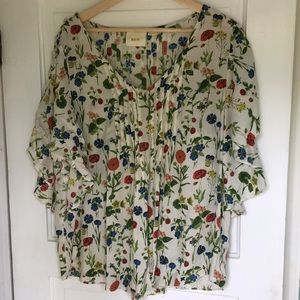 Maeve Anthropologie floral top